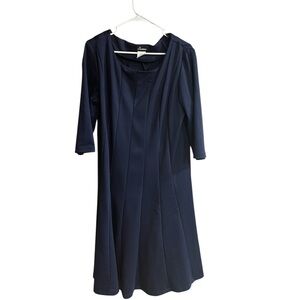 Jemma Classic Navy Long Sleeve Dress Size L